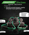 TPro Green 2.0 Golf Swing Training Aid With Heavy Resistance And Coach Crafted Drills