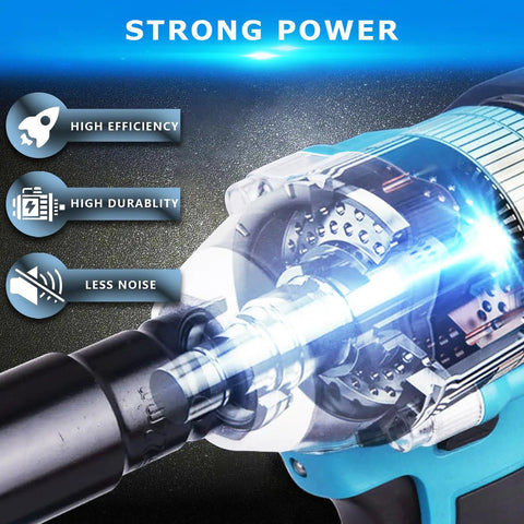 Heavy Duty 21V Brushless Cordless Impact Wrench With 1/2 Inch Drive, 3 Speed Settings And Variable Trigger For Fast Car Repairs. Includes 3.0Ah Battery, Case Sockets, And Quick Charger For Pro Grade Torque And Power
