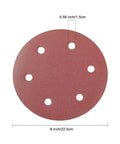 Forty Pcs 9 Inch Hook Loop Sandpaper Discs With 225mm Holes For Wood And Metal, Premium Grit Abrasive Sheets visible.