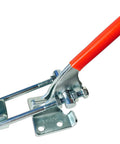 Beefy Heavy Duty Smoker Toggle Pull Latch Kit For BBQ Cookers Flat Mount Lid Clamp Red Finish With Easy Pull Action