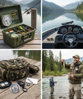 High Precision Indoor Barometer For Home Weather Tracking And Fishing Prep Easy Read Dial Gauge shown in fishing scenarios
