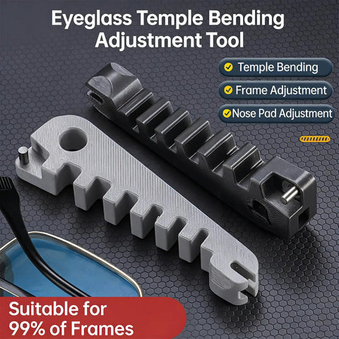 Beginner Friendly Eyeglass Frame Adjustment Tool with no fuss slot sizes for precise temple expansion and quick fixes, durable glasses fixer.