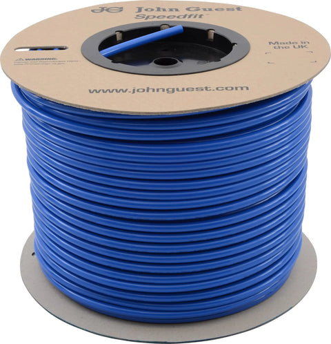 500ft spool of Blue 3/8 Inch LLDPE Plumbing Tubing for Home and RV. Flexible, non-toxic, odorless, chemical-resistant. Easy spool use.