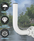 Universal Wireless Bridge Bracket Mount 2 Pack Pole And Wall Mount For Outdoor Antenna waterproof white steel mount in rain