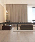 Built Tough Full Size Metal Platform Bed Frame Holding Fast To Three Thousand Pounds With Zero Whining From The Joints And Fourteen Inch Clearance for storage under bed.