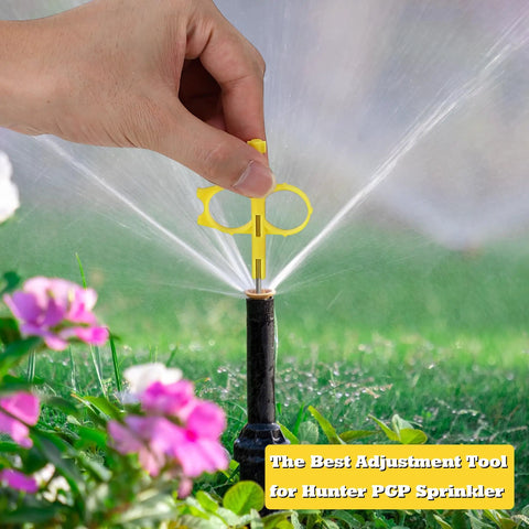 Using Sprinkler Tool Kit For Quick Irrigation Fix Compatible With Hunter MP Rotator PGP And Rain Bird 5000 Series on lawn