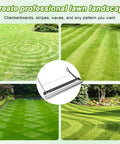 Push Mower Striping Kit For 21 Inch Mowers With Stainless Steel Roller, creating striped and patterned lawn designs