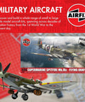 Spitfire Mk IXC Flying Dray Model Aircraft Kit One To Twenty Four Scale With Special Edition Pint Glass box and model display
