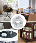 Rock Solid 6 Inch Lazy Susan Hardware 10 Pack Square Turntable Bearing Plate Zinc Plated Steel displayed in kitchen setups.