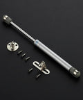 10 Inch Gas Struts For Cabinets, Soft Open And Soft Close Lid Supports, 120N 26 Lb Lift Shocks, silver, with mounting hardware