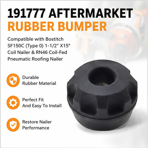 Rubber Bumper For RN46 SF150C Coil Fed Roofing Nailer Replaces 149803 191777