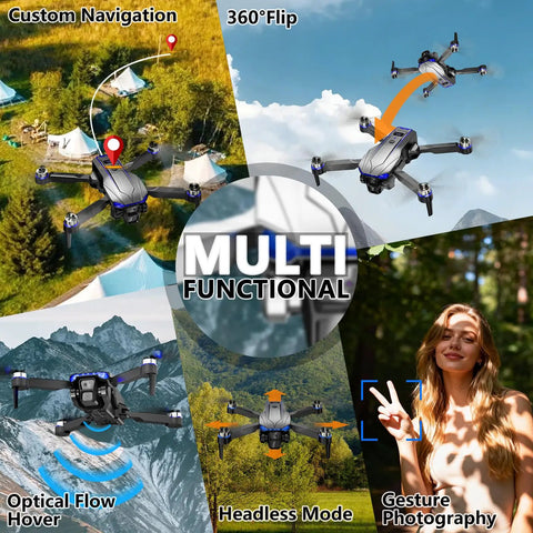 Foldable FPV Drone For Kids And Adults With 1080P HD Camera Carry Case Gesture Control Selfie Altitude Hold One Key Takeoff