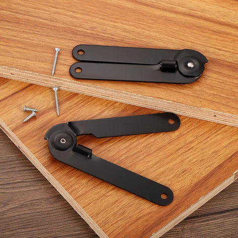 2 Pack Lid Support Hinges Rotatable Folding Lift Up For Furniture Cabinets Chests Jewelry Boxes And Wooden Boxes Durable Iron Construction 8.9 Inches Long 0.79 Inches Wide Easy Install
