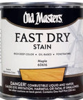 Fast Dry Oil Based Wood Stain In Classic Maple Tone Slick Application Formula For Interior Wood Makeovers Quick Setting For A Top Notch Finish With Zero Drip Drama In A Half Pint Tin.