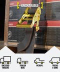 Heavy Duty 2 Inch by 16 Foot Ratchet Tie-Down Straps For E Track With Spring Fittings securing boxes in a truck, 1000 lb load