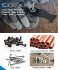 Heavy Duty Carbide Oscillating Multi Tool Blades 3 Pack With Dead Nuts Tight Quick Release Mount for cutting screws and nails.