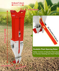 Adjustable Handheld Garden Seeder For Corn Peanuts And Soybeans With Double Cylinder Seed And Fertilizer Delivery Manual Planter