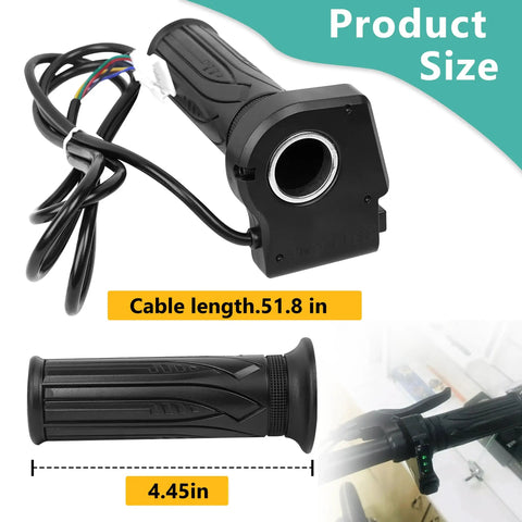 36V E Bike Throttle Grip Replacement With LCD Display And Cruise Control, Plug And Play Direct Fit For Jetson Bolt Pro Atlas Haze, DYU D3F D2F C3 C4 And Ancheer Electric Bikes And Scooters