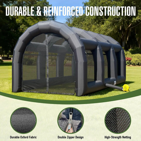 Inflatable Baseball Batting Cage With Blower For Easy Indoor And Outdoor Practice Enclosed Training Cage Durable Oxford