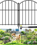 Rustproof 10 Pack Garden Fence Set, 17 Inch High Arched Metal Animal Barrier For Flower Beds, Rabbits And Dogs, No Dig Ground Defense, Patio And Outdoor Edging, Welded Thick Wire, Easy Install