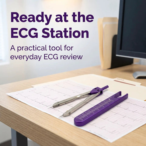 Top Tier Purple EKG Calipers That Deliver Dead On Measurements For Lightning Swift ECG Grid Analysis And Smooth Daily Charting Trusted By Clinical Teams Nationwide