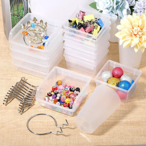 20 Piece Pegboard Organizer Set With Bins Cups Hooks And Loops For Garage Workshop Workbench And Office Pro Grade Clear Pegboard Storage System