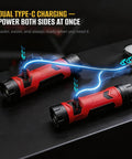 800 Lumen Rechargeable Neck Light With Magnetic Base Detachable Dual Head Hands Free Work Lamp with dual Type-C charging