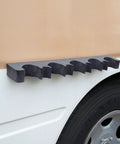 Close-up of Two Pack Gun Rack for Safe Storage and Quick Access Rifle and Shotgun Holder in Cabinet Upright Rest with Foam Padding and Magnetic Strip