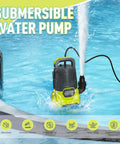 Heavy Duty Submersible Sump Pump 1 HP 4000 GPH Electric Thermoplastic Utility Pump For Basement And Crawl Space Drainage Is A Total Beast That Eases Flooding And Keeps Your House Dry All Day Long in pool.