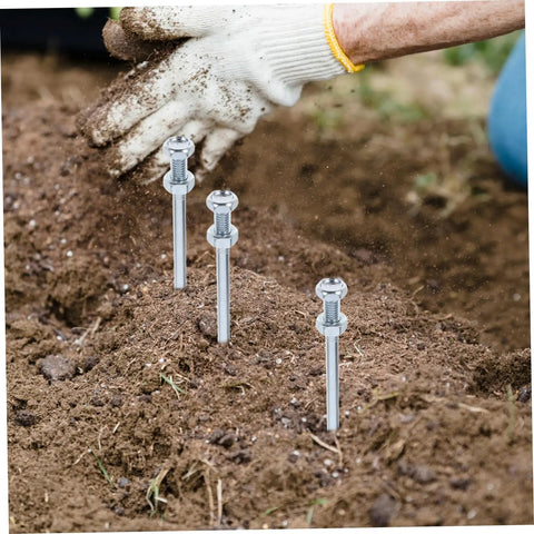 Durable Lawn Aerator Spike Shoes With Metal Pegs for Deep Soil Aeration being used in garden for lawn care