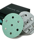 Beefy 3.5 Inch 7 Hole 60 Grit Sanding Discs For Festool Rotex RO 90 90mm Random Orbital Sander Heavy Duty Hook And Loop Film Sandpaper