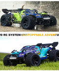 1:18 Scale 4WD High Speed Beast RC Car With 25 MPH Off Road Power Remote Control Truck For Adults And Teens on wet terrain