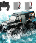 Amphibious RC Car And Boat For Kids Ages 8 To 12 All Terrain Off Road 2 4G Remote Control Truck with 360 spin stunts in water.