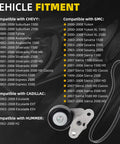 AC Belt Tensioner Kit For Chevy Tahoe GMC Yukon Cadillac Escalade And Avalanche 2000 2008 Keeps Belt Tensioned Replaces 38159