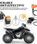 Beefed Up High Performance 6 Pin AC CDI Box Ignition Coil Kit With Voltage Regulator Rectifier Solenoid Relay And Spark Plug