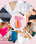 Handheld Stitch Gun For Quick Clothing Fixes With Invisible 5mm Needle, No Sew Friendly, wide applications circle image