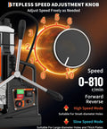 Stepless speed adjustment knob for 2 Inch Magnetic Drill Press 1850W High Torque Variable Speed Power Tool.
