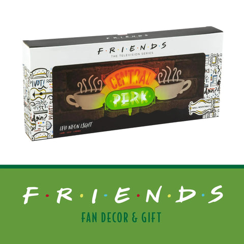 Central Perk LED Neon Light Wall Mounted Officially Licensed Friends Show Decor Neon Sign in packaging