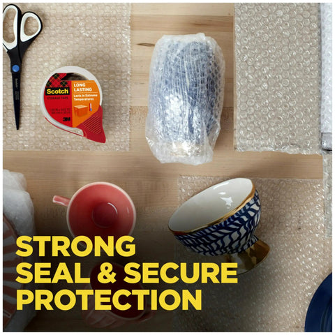 Ridiculously Strong Clear Packing Tape For Moving And Home Storage Boxes Heavy Duty Self Sealing Adhesive 1.88 By 54.6 Yards Three Inch Core Six Roll Pack All Weather Kick Butt Grip Clear Finish