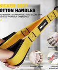 Resistance Bands Set With Handles And Door Anchor thickened soft cotton handles for home gym workouts