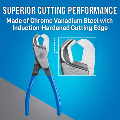 Beast Hardline Coax And Fiber Cable Cutter with Chrome Vanadium Steel and Induction Hardened Blades for superior performance