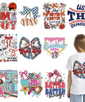 10 Pack Baseball DTF Iron On Transfers For T Shirts And Apparel Ready To Press Heat Transfer Sheets For Shirts Hoodies Canvas Bags