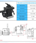 Small But Mighty Mini Punch Grinder For CNC Lathes And Turning Tools High Precision Needle Grinding Machine diagram and measurements