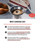 Reusable Stainless Steel Coffee Filter For Chemex, Brew Cafe Quality At Home with filter pouring coffee, eco friendly accessory