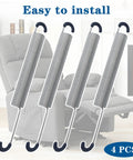 Premium 4 Pack 7 Inch Extension Springs For Power Recliner Lift Chair Couch Replacement Hardware featuring durable steel construction.