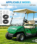 Heavy Duty Golf Cart Front Roof Top Support Repair Kit Locks Down Loose Panels Tight With Stainless Screws Nuts And Washers, includes ties for Yamaha G14 G16 G19.