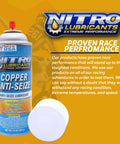 Copper Anti Seize Spray For Nuts Bolts Studs Bearings And Slides, Heavy Duty High Temp 14 Oz Keeps Threads From Seizing And Galling