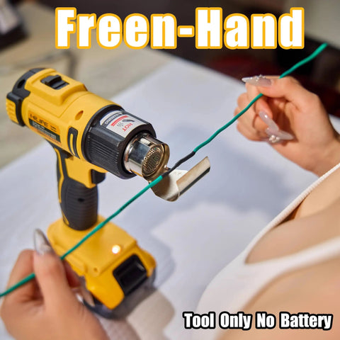 Cordless Heat Gun For DeWALT 20V Battery Tool Only No Battery Included With Two Temperature Settings Up To 1022F 550C in use