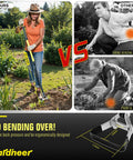 Comparison of Long Reach 4-In-1 Garden Hoe With 64 Inch Handle for easy weeding versus traditional tools to reduce back strain.