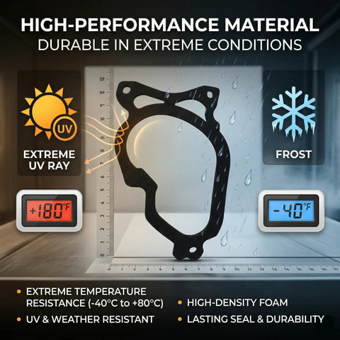 High-performance Chevrolet Impala Taillight Gasket Seals Set for Driver and Passenger Side, showcasing durability in extreme conditions.